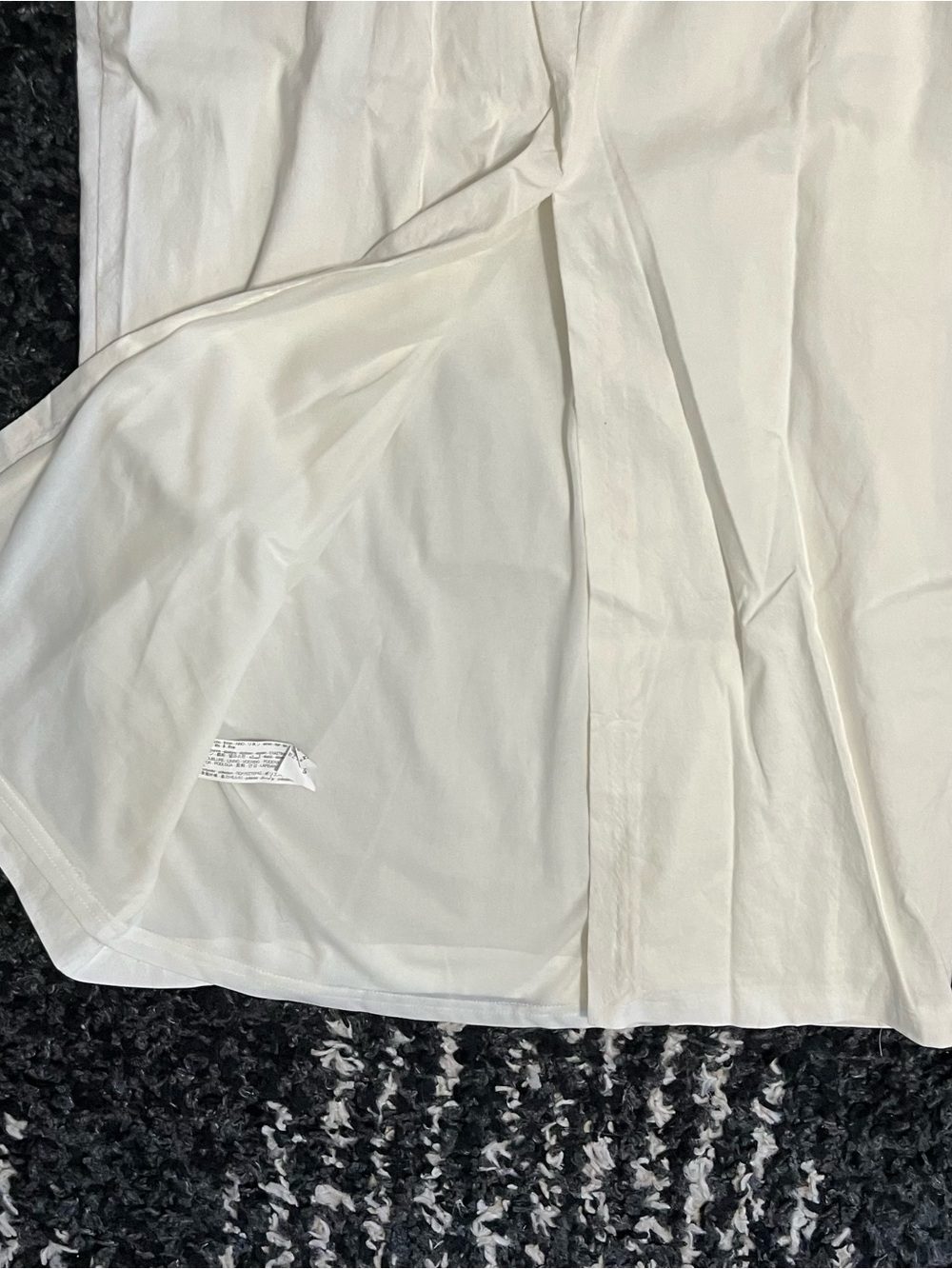 Zara XXL White Linen Blend Cutout Midi Slip Dress NWT - Picture 10 of 12